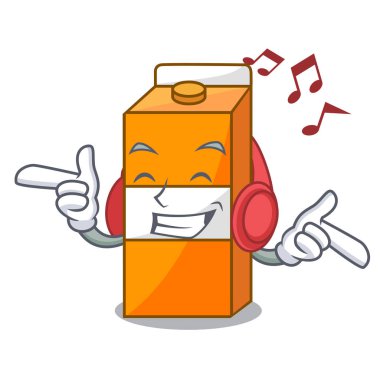 Dinleme müzik paketi suyu maskot çizgi film