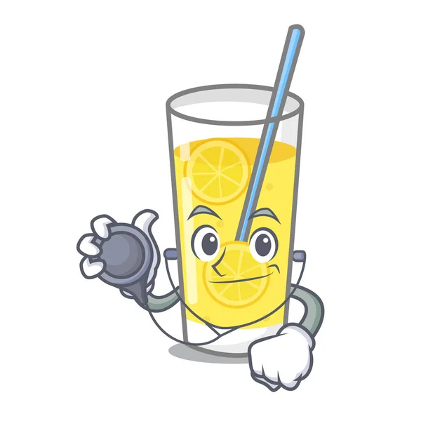 Arzt Limonade Charakter Cartoon-Stil — Stockvektor