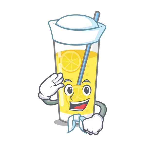 Matroos limonade tekenstijl cartoon — Stockvector