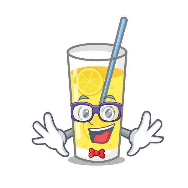 Geek lemonade character cartoon style — Stock Vector