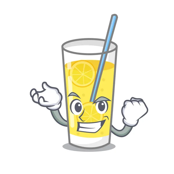 Успішний стиль мультфільму персонажа лимонаду — стоковий вектор