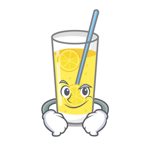 Grinsende Limonade Charakter Cartoon-Stil — Stockvektor