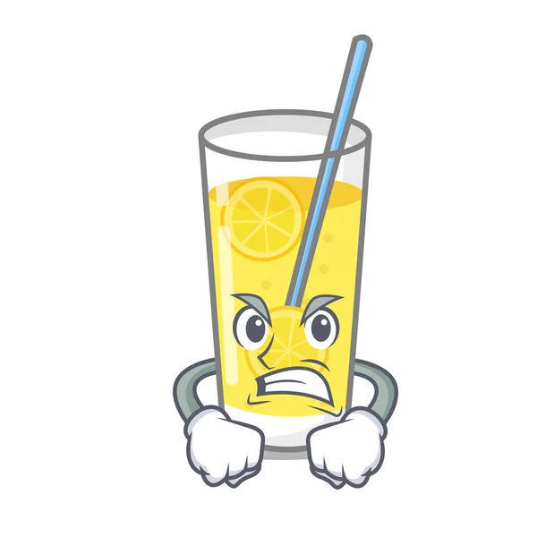 Boos limonade mascotte cartoon stijl — Stockvector