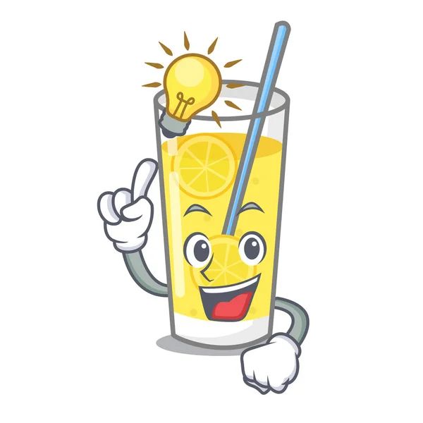 Hebben een idee limonade mascotte cartoon stijl — Stockvector