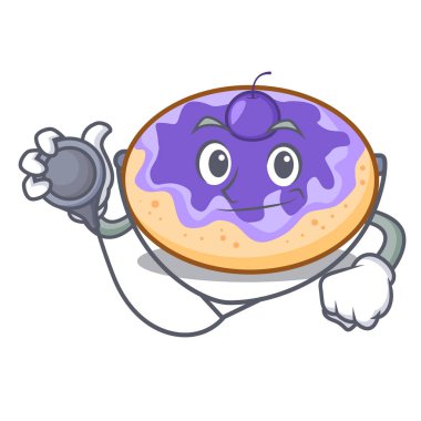 Doktor çörek yabanmersinli karakter karikatür