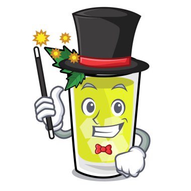 Sihirbaz sakinleşmek maskot karikatür vektör halat