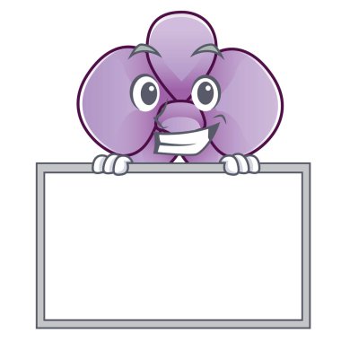 Yönetim Kurulu orkide çiçek karakter karikatür vektör çizim ile sırıtarak