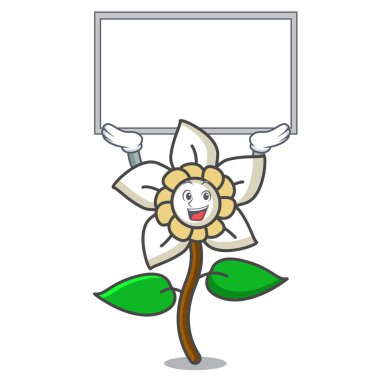 Yönetim Kurulu Yasemin çiçeği karakter karikatür vektör çizim kadar