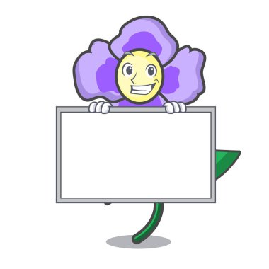 Yönetim Kurulu homo çiçek karakter karikatür vektör çizim ile sırıtarak