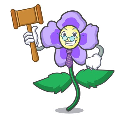 Yargıç homo çiçek maskot çizgi film