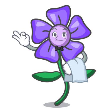 Garson salyangozu çiçek maskot çizgi film