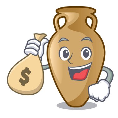 Para çantası Amfora karakter karikatür tarzı ile