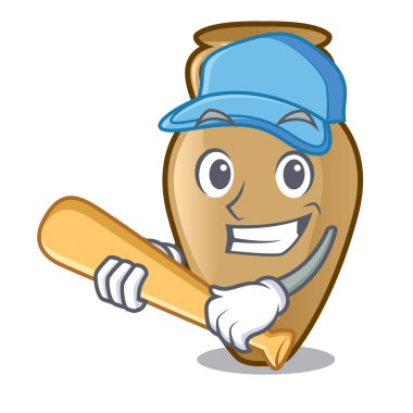 Oyun beysbol Amfora karakter karikatür tarzı