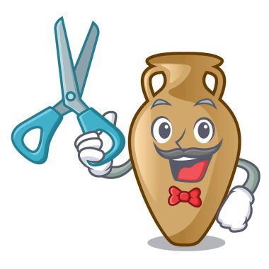 Amfora karakter karikatür tarzı berber