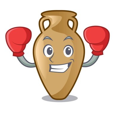 Boks Amfora karakter karikatür tarzı