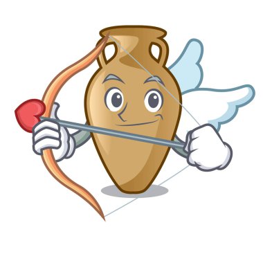 Aşk tanrısı Amfora karakter karikatür tarzı