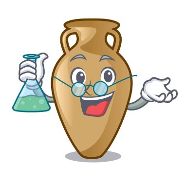 Profesör Amfora karakter karikatür tarzı