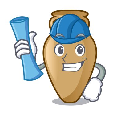 Mimar Amfora karakter karikatür tarzı