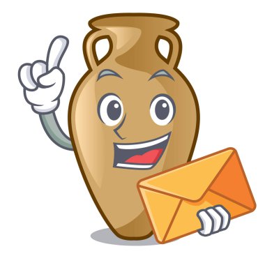 Zarf Amfora karakter karikatür tarzı ile