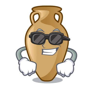 Süper cool Amfora karakter karikatür tarzı