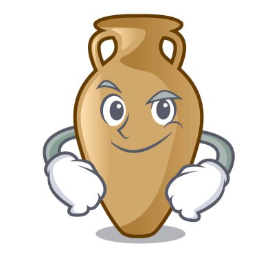 Smirking Amfora karakter karikatür tarzı