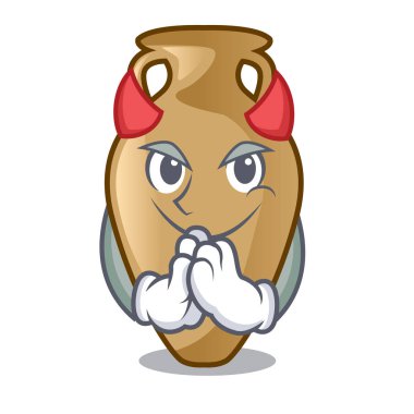 Şeytan Amfora maskot karikatür tarzı