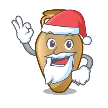 Santa Amfora maskot karikatür tarzı