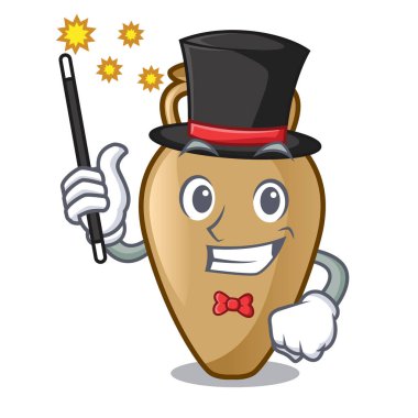 Sihirbaz Amfora maskot karikatür tarzı