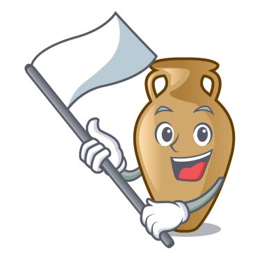 Bayrak Amfora maskot karikatür tarzı ile