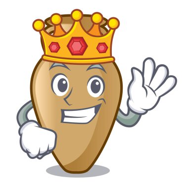 Kral Amfora maskot karikatür tarzı