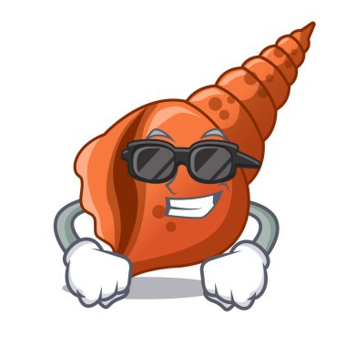 Süper uzun kabuk karakter karikatür vektör çizim serin