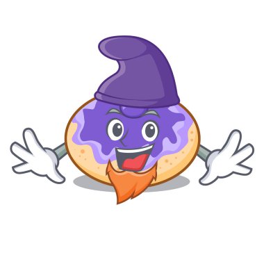 Elf çörek yabanmersinli karakter karikatür vektör çizim