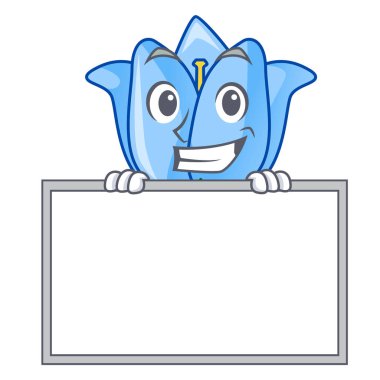 Yönetim Kurulu çan çiçeği karakter karikatür vektör çizim ile sırıtarak