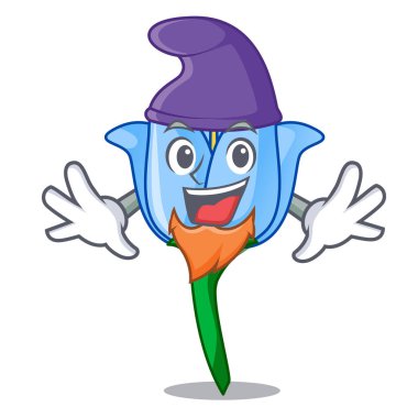 Elf çan çiçeği karakter karikatür