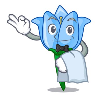 Garson çan çiçeği maskot çizgi film