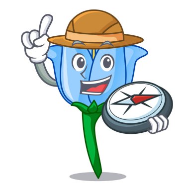 Explorer çan çiçeği maskot çizgi film