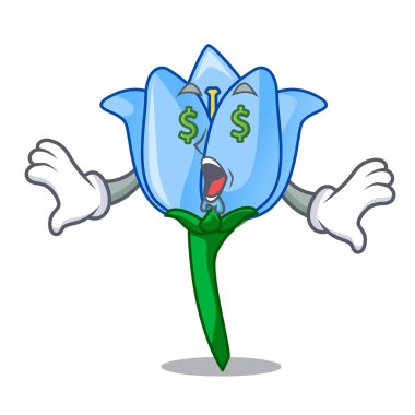 Para göz çan çiçeği maskot çizgi film