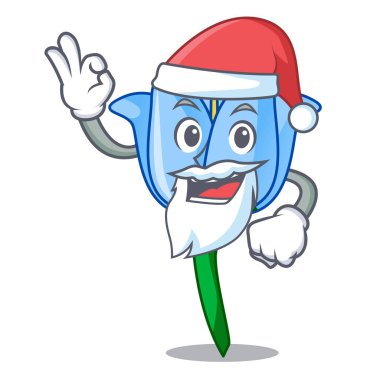 Santa çan çiçeği maskot çizgi film