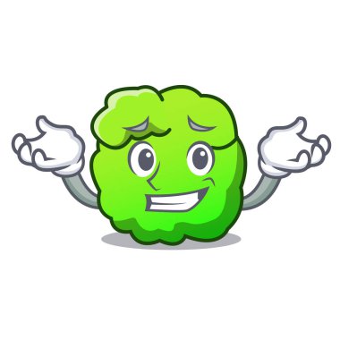 Sırıtan çalı karakter karikatür tarzı