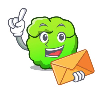 Zarf çalı karakter karikatür tarzı ile