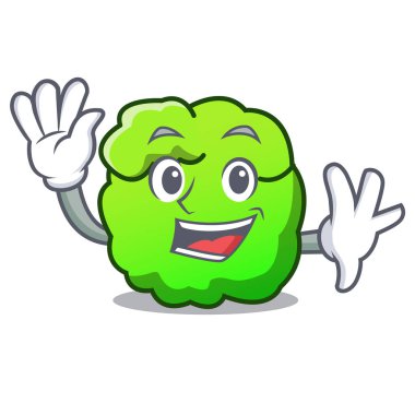 Funda karakter karikatür tarzı sallayarak