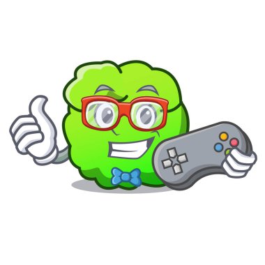 Oyun çalı maskot karikatür tarzı