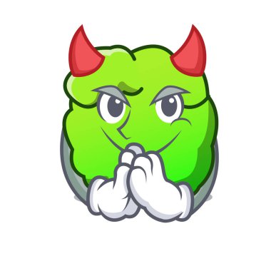 Şeytan çalı maskot karikatür tarzı
