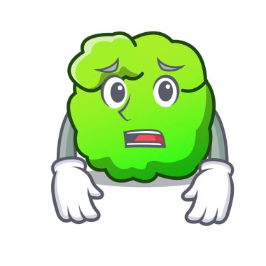 Korkarım çalı maskot karikatür tarzı