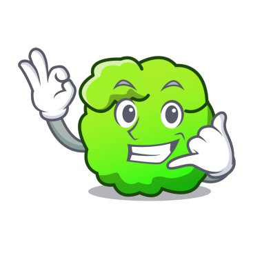 Beni çalı maskot karikatür tarzı ara