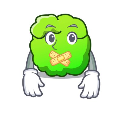 Sessiz çalı maskot karikatür tarzı