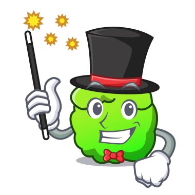 Sihirbaz çalı maskot karikatür tarzı