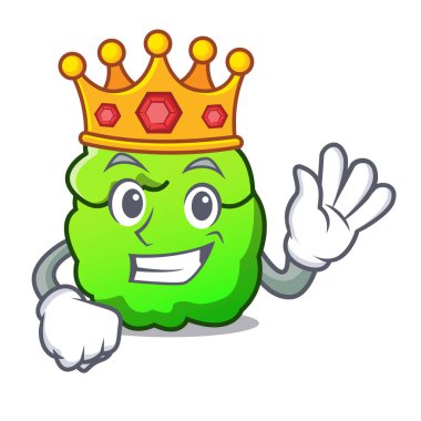 Kral çalı maskot karikatür tarzı