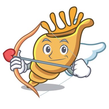 Aşk tanrısı egzotik kabuk karakter karikatür vektör çizim