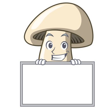 Yönetim Kurulu champignon mantar karakter karikatür ile sırıtarak